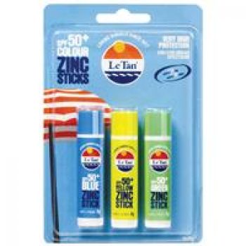 Le Tan SPF 50 + Zinc Sticks Trio 15g