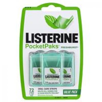 Listerine PocketPaks Fresh Burst 72 Strips