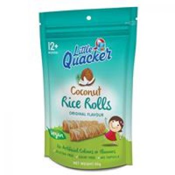 Little Quacker Coconut Rice Rolls Original 40g