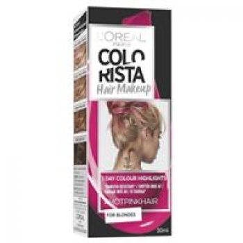 L’Oreal Paris Colorista Hair Makeup – Hot Pink (Temporary 1-day Colour Highlights)