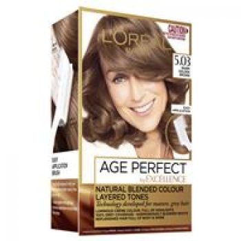 L’Oreal Paris Excellence Age Perfect Permananent Hair Colour – 5.03 Warm Golden Brown (Natural Blended Colour)