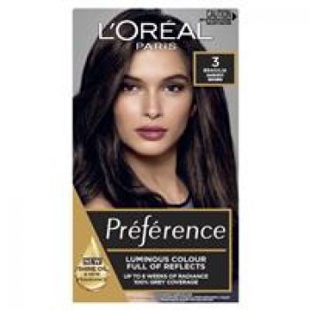 L’Oreal Paris Preference Permanent Hair Colour – 3 Brasilia (Intense, fade-defying colour)