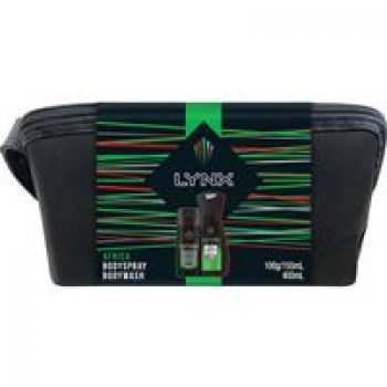 Lynx Washbag Duo Africa Gift Set XMAS 2019