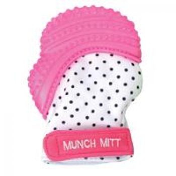 Malarkey Munch Mitt Teething Mitten Pink