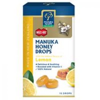Manuka Health Manuka Honey Drops Lemon 15 Pack 65g