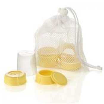 Medela Wide Base Bottle Collar & Lid Set Online Only
