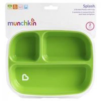 Munchkin Splash Toddler Divided Plates 2 Pack Online Only