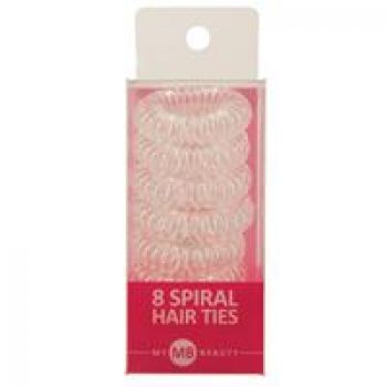 My Beauty Hair Spiral Elastics Clear 8 Pack