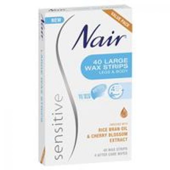 Nair Sensitive Large Wax Strips 40