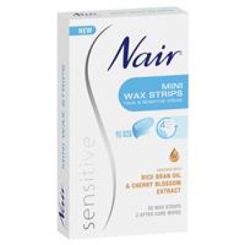Nair Sensitive Wax Strips 20 Mini