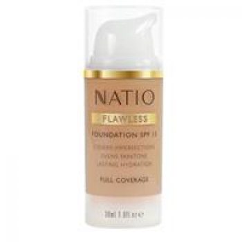 Natio Flawless Foundation SPF 15 Light Honey Online Only