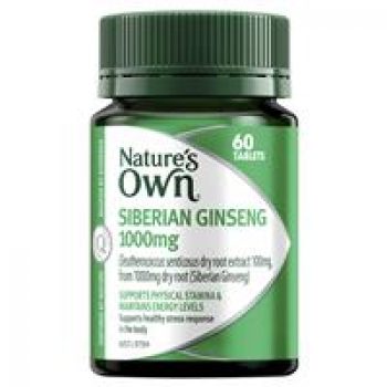 Nature’s Own Siberian Ginseng 1000mg 60 Tablets