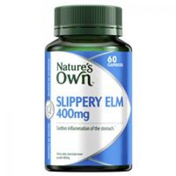 Nature’s Own Slippery Elm 400mg 60 Capsules