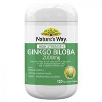 Nature’s Way Ginkgo Biloba 2000MG 100+20 Tablets