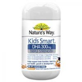 Nature’s Way Kids Smart DHA 300mg Triple Strength 50 Soft Capsules