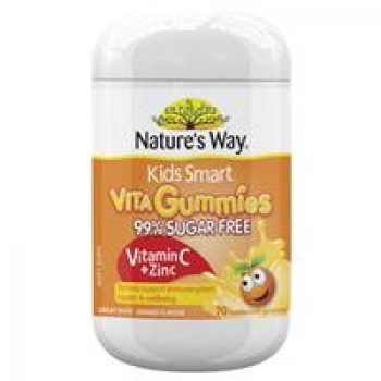 Nature’s Way Kids Smart Vita Gummies Vitamin C + Zinc Sugar Free 70 Gummies