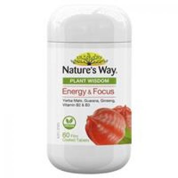 Nature’s Way Plant Wisdom Energy & Focus 60 Tablets