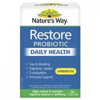 Nature’s Way Restore Daily Probiotic 28 Capsules