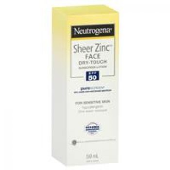 Neutrogena Sheer Zinc Face Dry-Touch Sunscreen Lotion SPF50 59mL