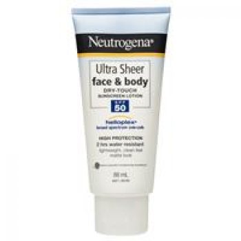 Neutrogena Ultra Sheer Face & Body Dry Touch Sunscreen Lotion SPF50 88ml