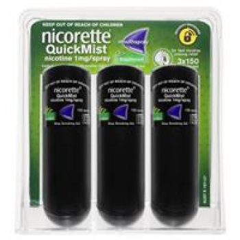 Nicorette Quit Smoking QuickMist Mouth Spray Freshmint Triple 150 Sprays (13.2mL x 3)