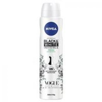 Nivea for Womens Deodorant Black & White Fresh Spray 250ml