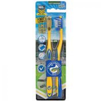 NRL Toothbrush Parramatta Eels 2 Pack