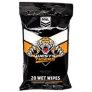 NRL Wet Wipes West Tigers 20 Pack