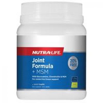 Nutra-Life Joint Formula + Msm Lemon 1.2Kg Exclusive Size