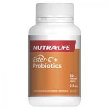 NutraLife Ester C + Probiotics Chew 60 Tablets
