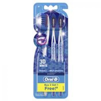Oral B 3D White Manual Toothbrush 3 Pack