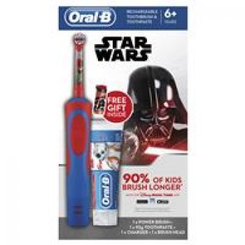 Oral B Kids Star Wars Gift Pack Vitality Power Toothbrush + Paste + GWP