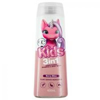 Organic Care Kids 3in1 Shampoo Conditioner Body Wash Berry Bliss 400ml