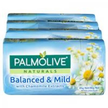 Palmolive Naturals Balanced & Mild Bar Soap Chamomile Extracts 4 x 90g