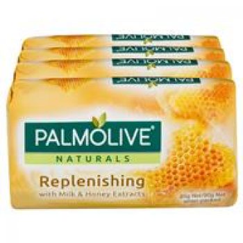 Palmolive Naturals Replenishing Bar Soap Milk & Honey 4 x 90g