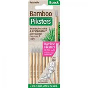 Piksters Bamboo Inter Brush 8 Pack Size 00 Online Only