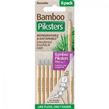 Piksters Bamboo Inter Brush 8 Pack Size 1 Online Only