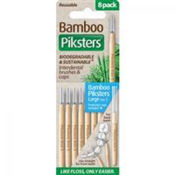 Piksters Bamboo Inter Brush 8 Pack Size 5 Online Only