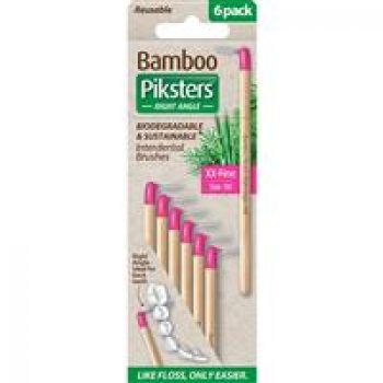 Piksters Bamboo Inter Brush Right Angle 6 Pack Size 00 Online Only