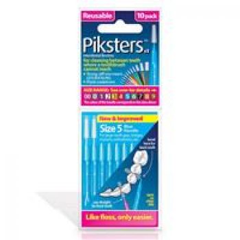 Piksters Inter Brush Size 5 Pack 10 (blue)