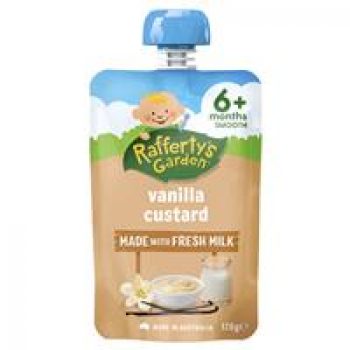 Raffertys Garden 6+ Months Vanilla Custard 120g