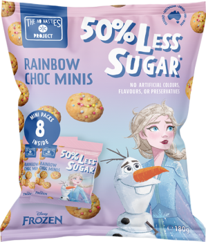 No Nasties Project Multipack Choc Chip Cookies Rainbow Choc 8 Pack