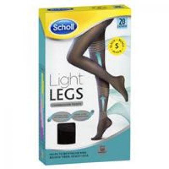 Scholl Light Legs Pantyhose 20 Denier Black Small
