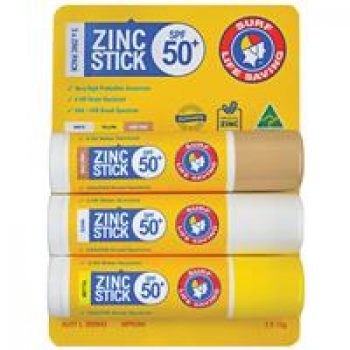 Surf Life Saving SPF 50+ Zinc Stick Triple Pack 12g