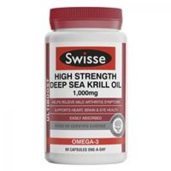 Swisse Deep Sea Krill Oil 1000mg 60 Capsules Exclusive Size