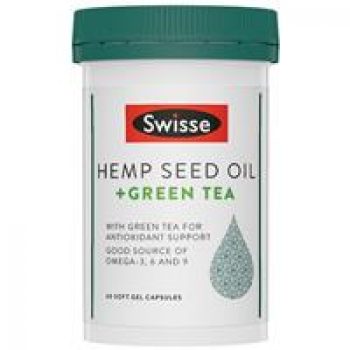 Swisse Hemp Seed Oil + Green Tea 60 Capsules