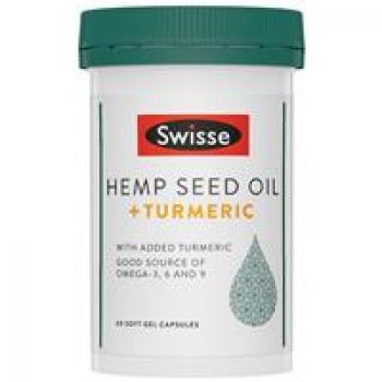 Swisse Hemp Seed Oil + Turmeric 60 Capsules