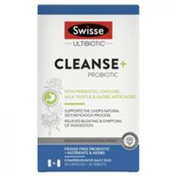 Swisse Ultibiotic Cleanse + Probiotic 30 Capsules + 30 Tablets
