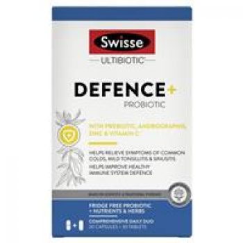 Swisse Ultibiotic Defence + Probiotic 30 Capsules + 30 Tablets