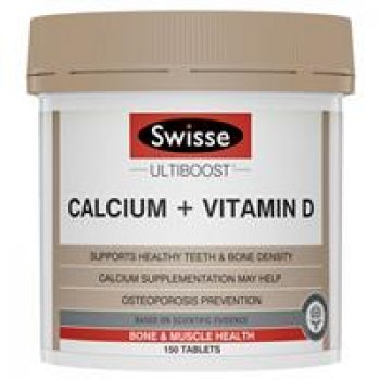 Swisse Ultiboost Calcium + Vitamin D 150 Tablets